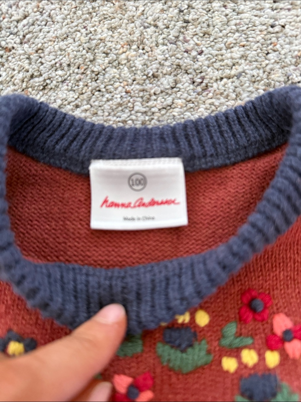 Hanna Andersson Girls “fox family” sweater with tail size 4 girls HTF - Picture 3 of 6